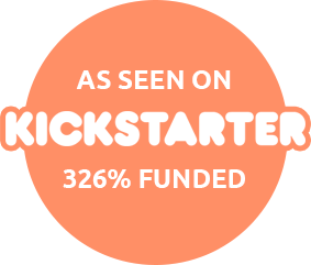 As seen on kickstarter - 325% funded!